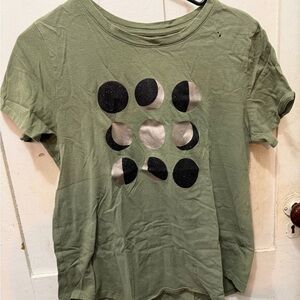 Old Navy Olive Moon Phase Graphic Tee